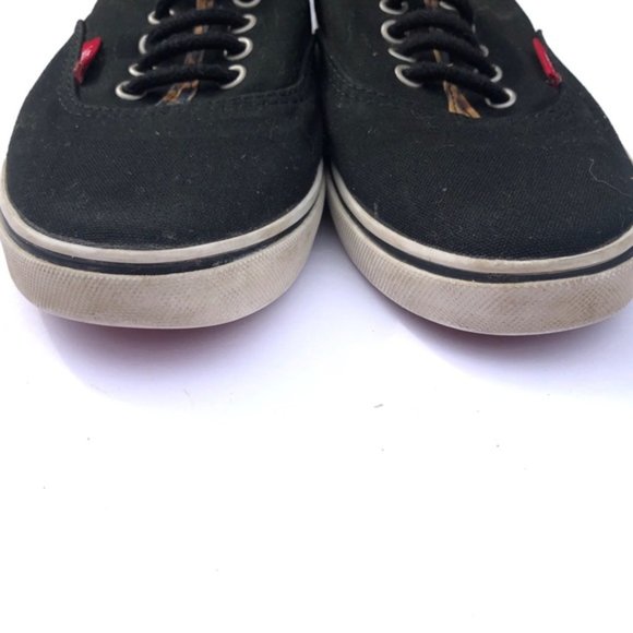 Vans Authentic Lo Pro Sneakers- black/leopard 6.5 - Picture 8 of 8